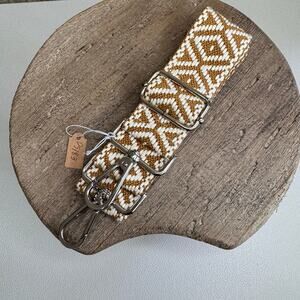 Tan White Purse Strap Crossbody Guitar Strap  NEW FAST SHIP PS183